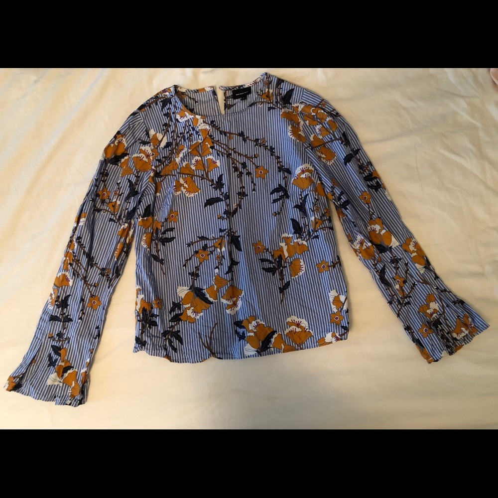 Blue Floral Top